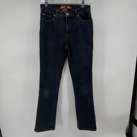 bill blass Denim - Bill Blass Womens Size 6 Stretch Bootcut Jeans Dark Wash Circular Fit